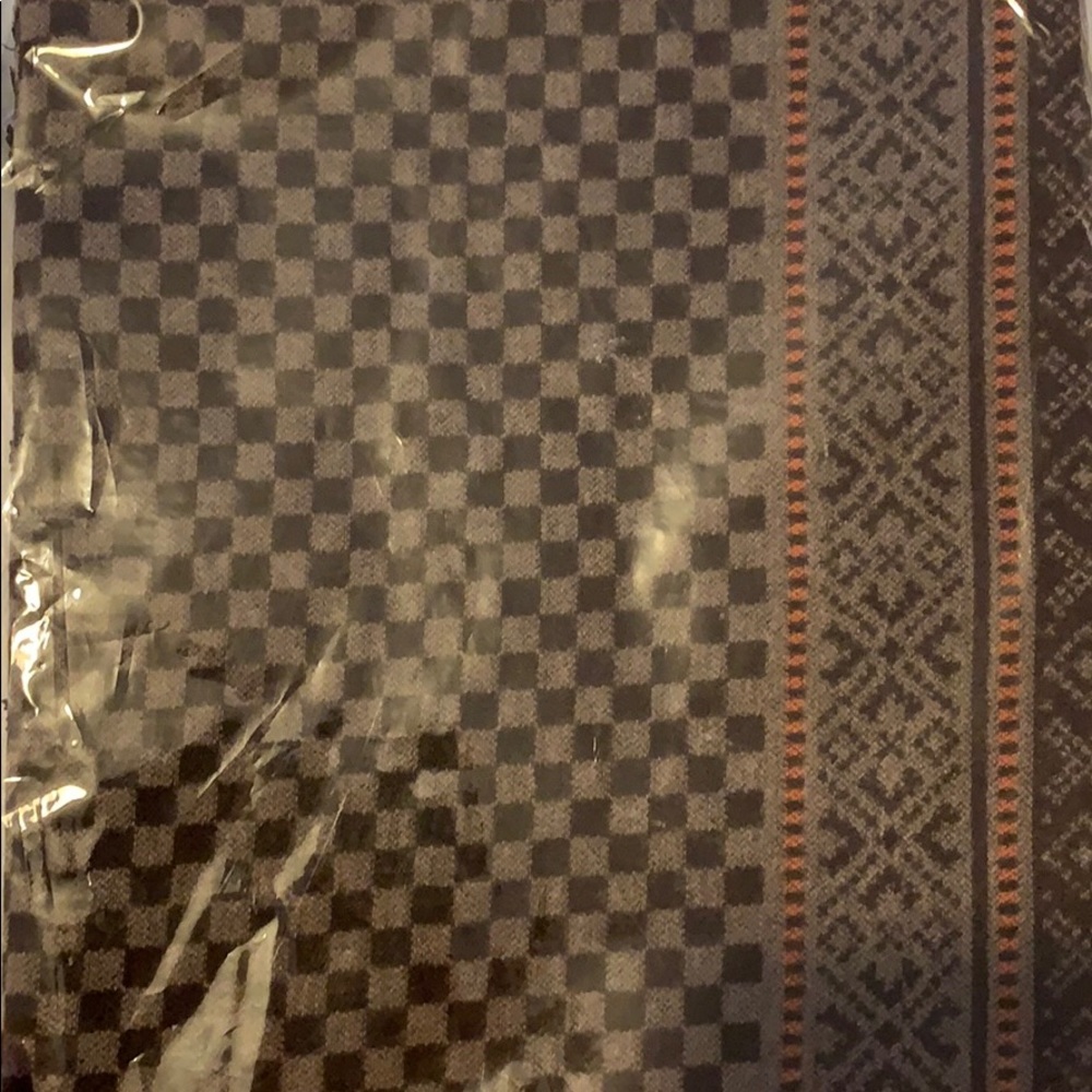Brown and orange scarf
